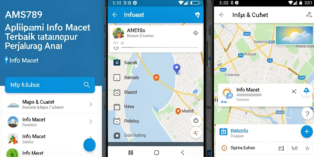 Tampilan antarmuka aplikasi Info Macet yang informatif dan interaktif.
