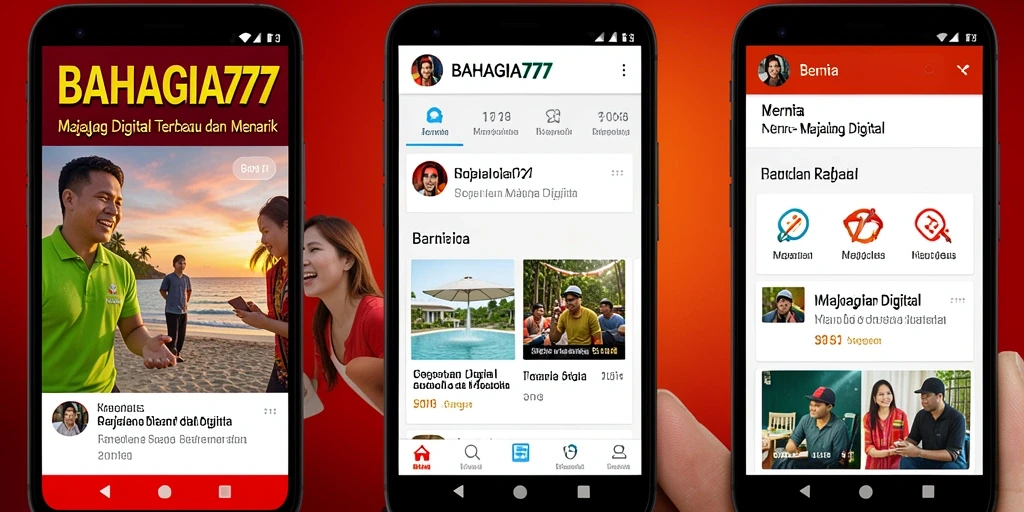Tampilan antarmuka BAHAGIA777 yang modern dan informatif.