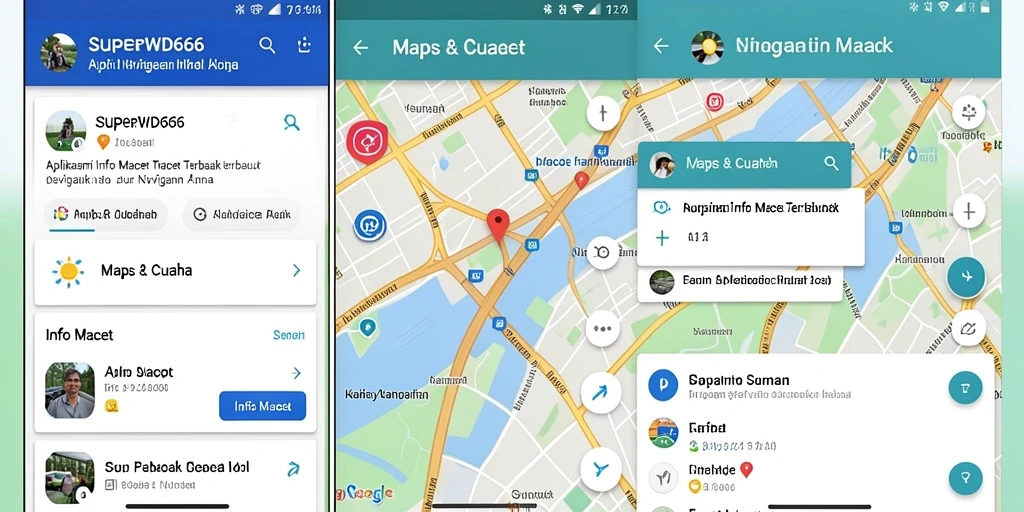 Antarmuka aplikasi SUPERWD666 dengan fitur Info Macet terlihat intuitif dan informatif.