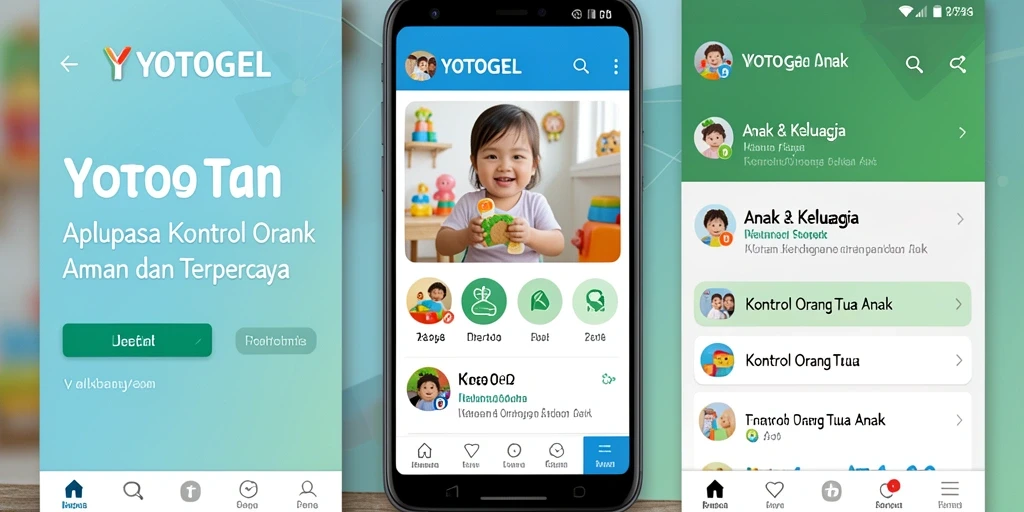 Tampilan antarmuka YOTOGEL yang intuitif dan mudah digunakan untuk kontrol orang tua.