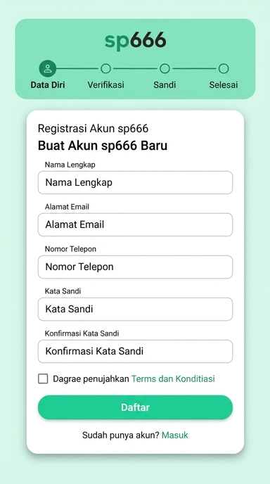Cara Mudah Buat Akun Baru di sp666