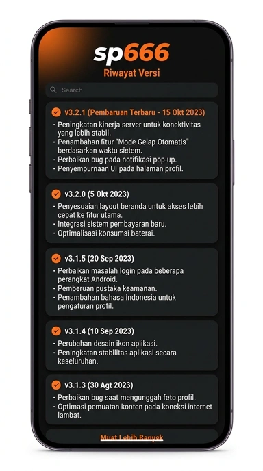 Riwayat Versi sp666 untuk Pengguna Android